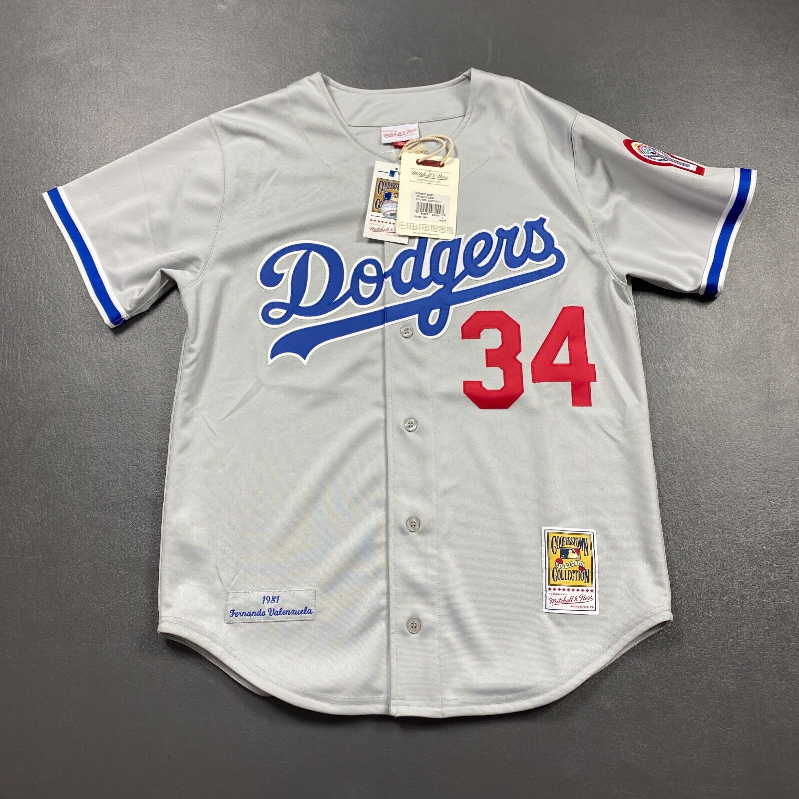 100% Authentic Fernando Valenzuela Mitchell Ness 1981 100% Authentic Fernando Valenzuela Mitchell Ness 1981