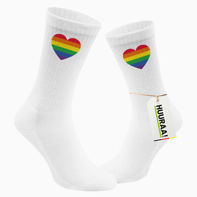 Unisex Socken Regenbogenflagge LGBT+ Pride Flag Geschenkidee Regenbogenflagge Ge
