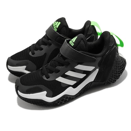 

Adidas 4Uture RNR EL K Core Черный Белый Зеленый ремешок для детей дошкольного возраста GZ1048, 4uture Rnr El K