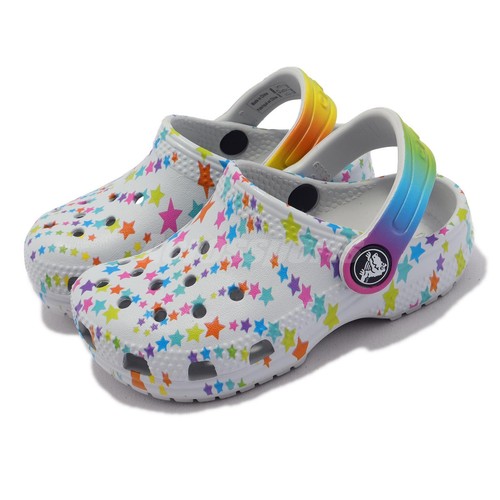 

Crocs Classic Disco Dance Party Clog T Stars Серые кроссовки для малышей 208096-0ZT, Серый, Classic Disco Dance Party Clog T