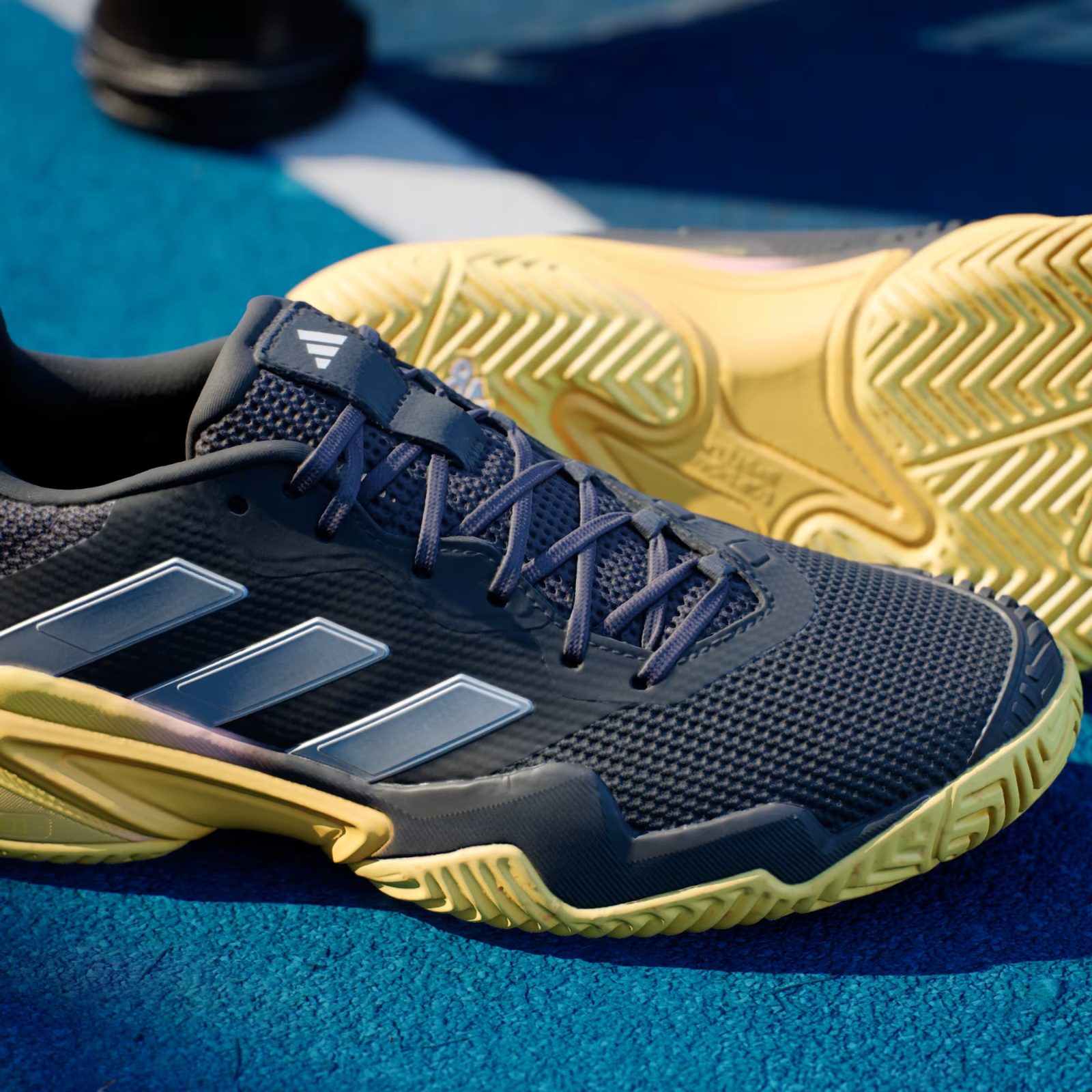 adidas Barricade Men's Tennis Shoe (Blue/Black) | RacquetGuys