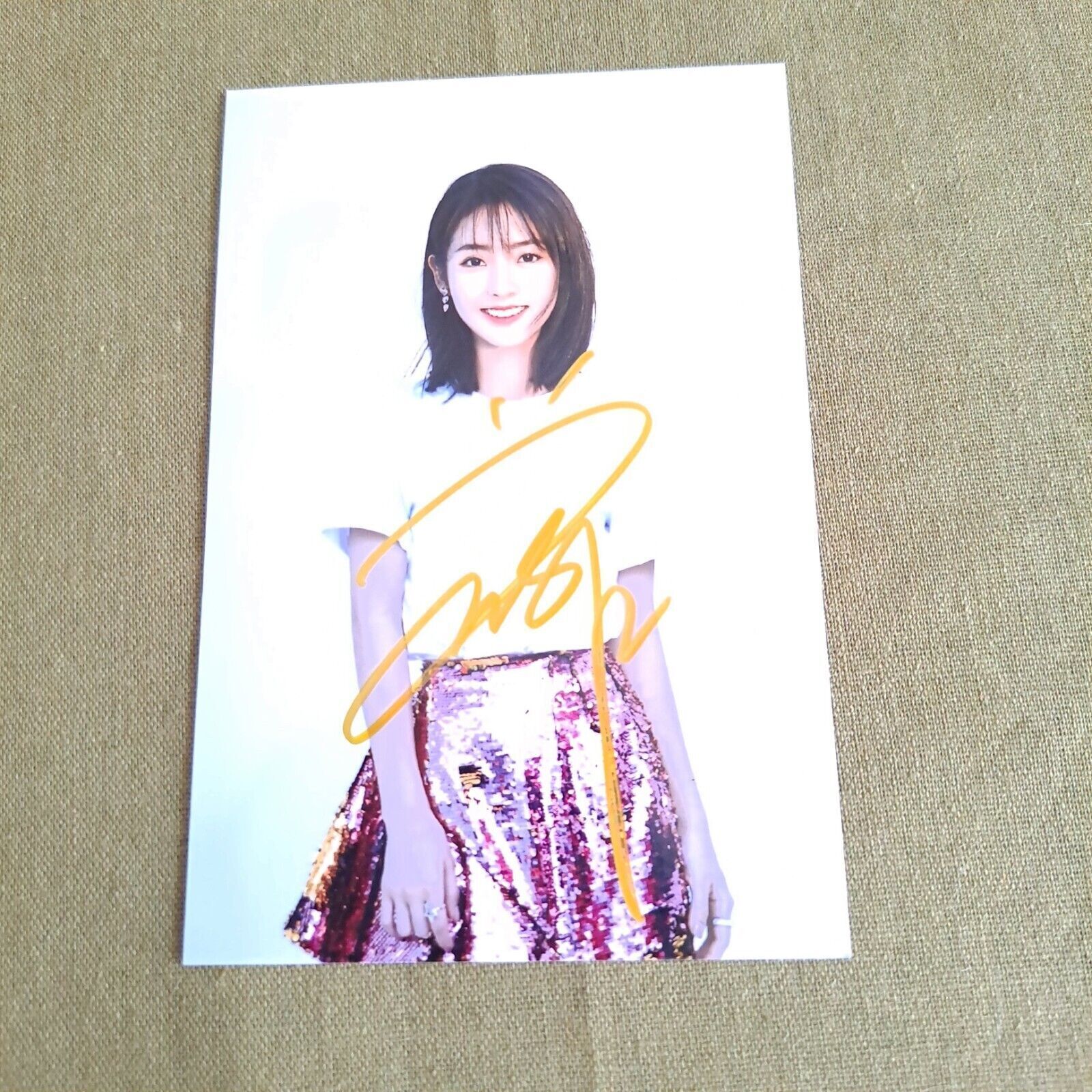 XING FEI Autographed Signed Photo Autographs 4*6 Gifts
