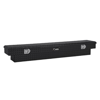 UWS TBS-60-SL-BLK Gloss Black Aluminum 60'' Slim Line Crossover Truck Tool Box