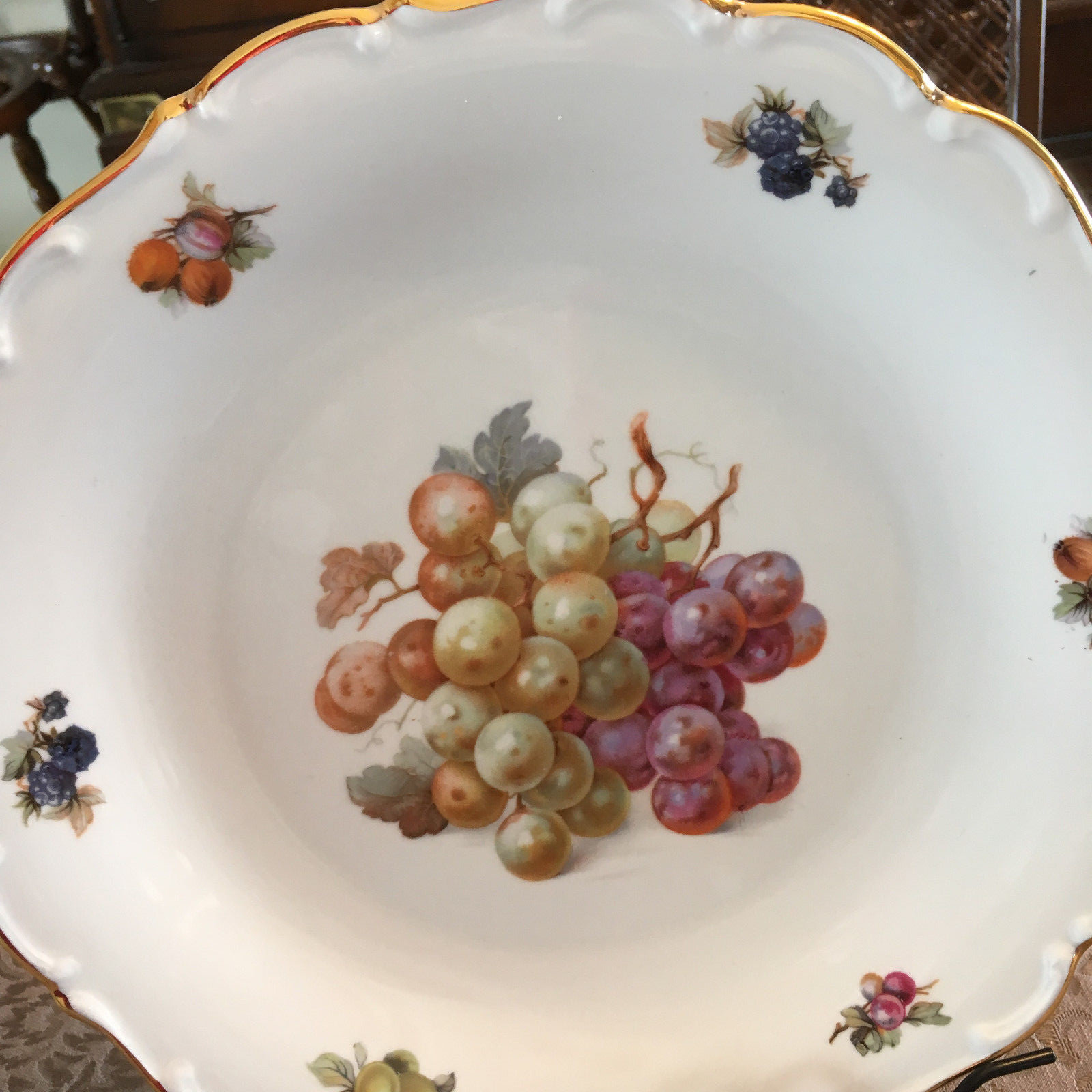 Schumann Arzberg Plate Platter Decorative Fruit Motif