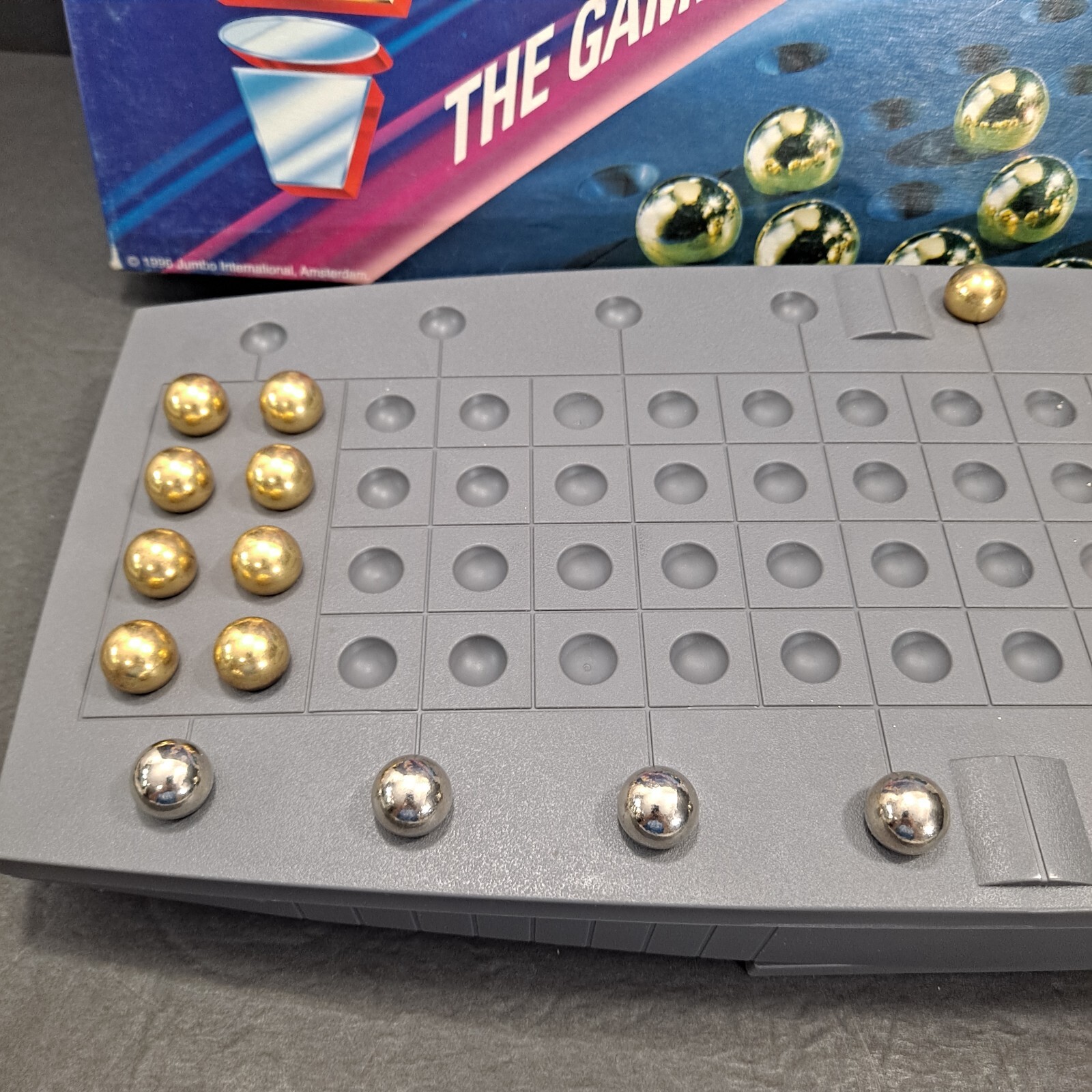 Yali Vintage 90s Jumbo New Marble Board Game Strategy 4424 Family Fun