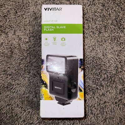 Vivitar V319AF Digital Concepts Slave Flash W/Bracket For Digital Camera 
