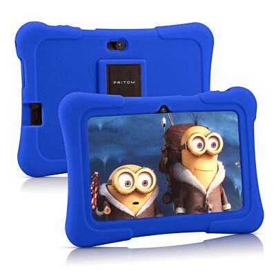 PRITOM 7 inch Kids Tablet PC Android Education 16GB Pad Dual Camera Quad Core 