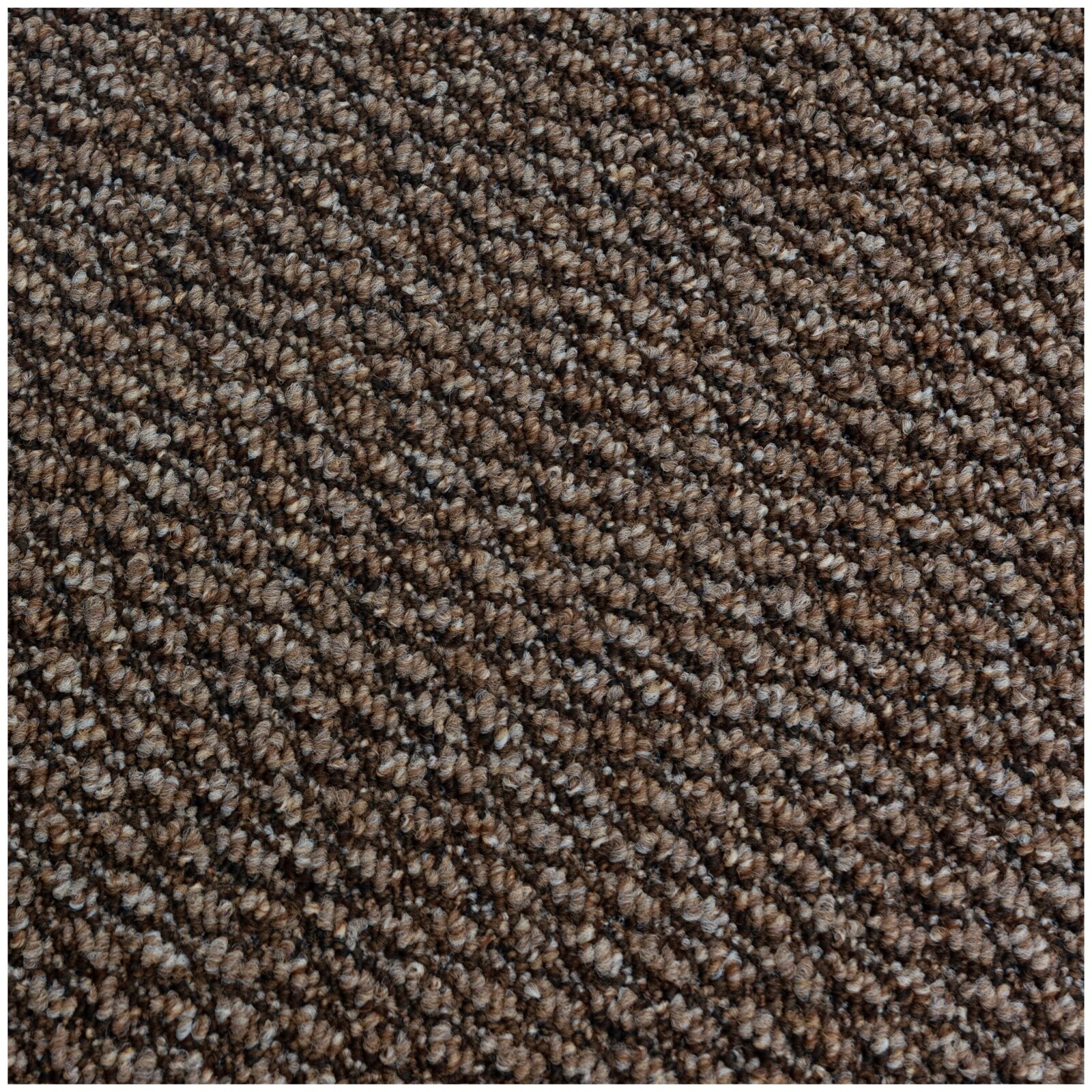 LONGLASTING Heavy Domestic Durable Felt Back 5m Wide Brown Carpet
