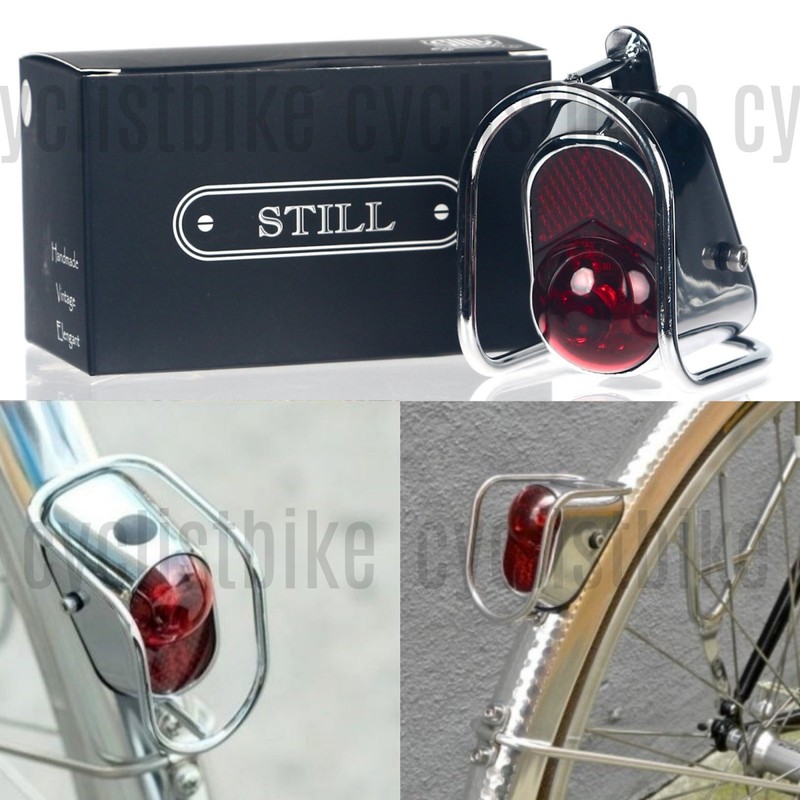 still classic vintage metal bicycle light