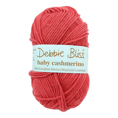 1 Debbie Bliss Baby Cashmerino - #340306 Flame - 50g Pink
