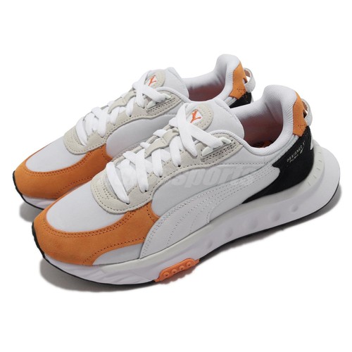 

Puma Wild Rider Rollin White Orange Мужская повседневная обувь унисекс для образа жизни 381517-08, Оранжевый, Wild Rider Rollin