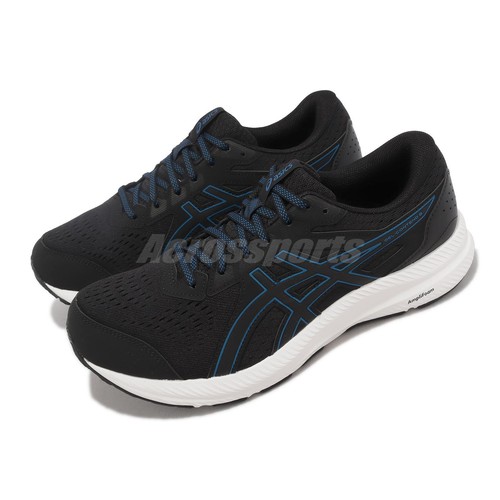 

Мужские кроссовки Asics Gel-Contend 8 4E Extra Wide Black Blue 1011B679-003, Черный, Gel-contend 8 4e Extra Wide
