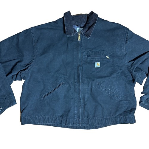 Carhartt J01 BLK Vintage Blanket Lined Detroit Work Jacket Carhartt J01 BLK Vintage Blanket Lined Detroit Work Jacket