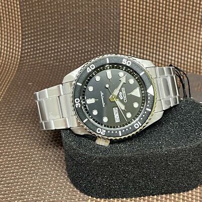 Pre-owned Seiko 5 Sports Srpd55k1 Automatic Superman Black Dial Bracelet Analog Men Watch