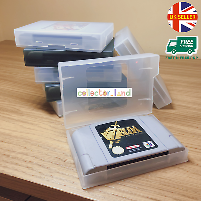 Nintendo N64 Cartridge Case Premium Game Card Storage Shell Mario Zelda Pokemon