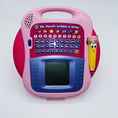 LeapFrog Mr. Pencil's Scribble and Write Pink Educational Toddler Tested/Working