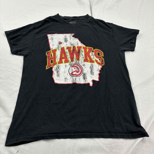 Atlanta Hawks Item Game Mens Basic T-Shirt Black Crew Neck Short Sleeve S