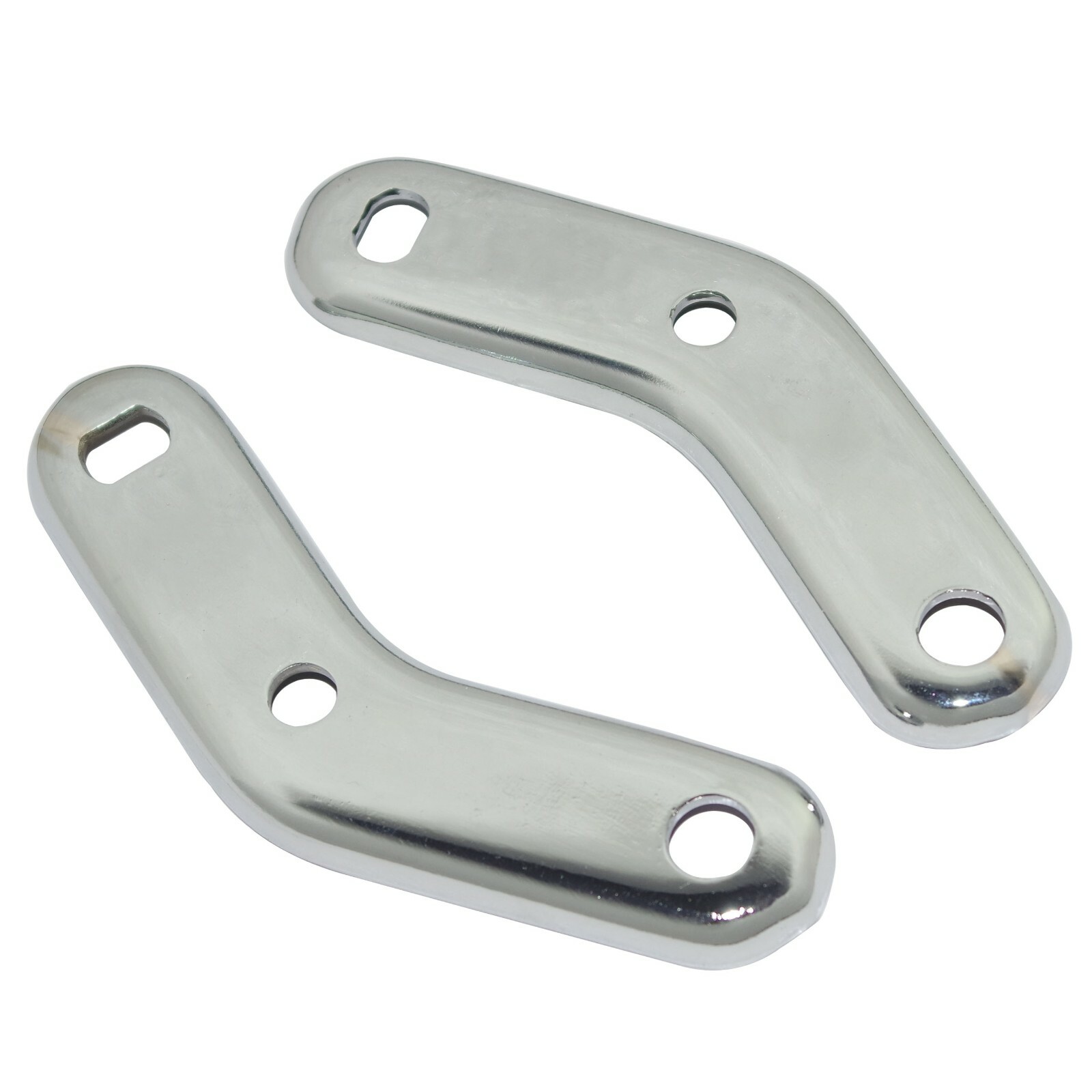 Vespa PX LML Star Stella Mirror Clamp Bracket Set Steel Chrome Plated  