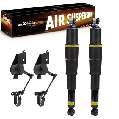 2x Rear Air Shock Struts + 2x Height Sensor for GMC Chevy Cadillac 2000-2013