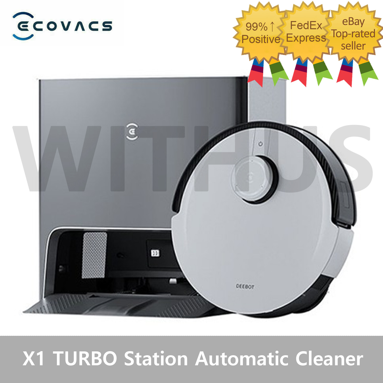 Ecovacs Deebot X1 TURBO Station Automatic Robot Cleaner Self