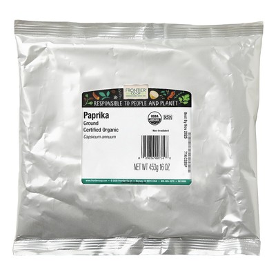 Frontier Natural Products Organic Ground Paprika 16 oz 453 g Kosher, Organic