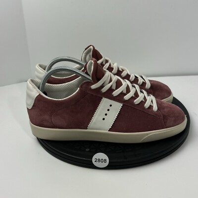 ECCO Street Lite Retro Womens EU Size 40 (US 9-9.5) Red Suede Sneakers