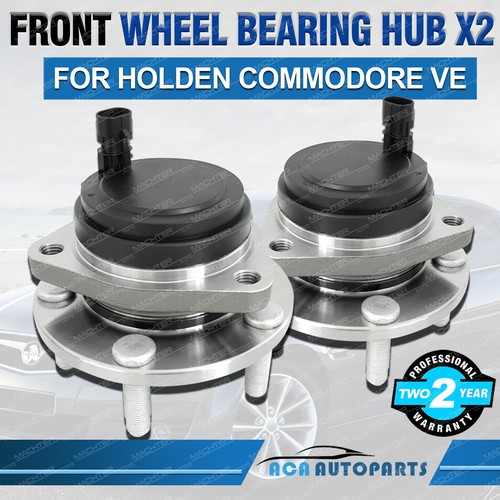 2x COMMODORE VE Front Wheel Bearing Hubs W/ ABS for HOLDEN Sedan/Wagon