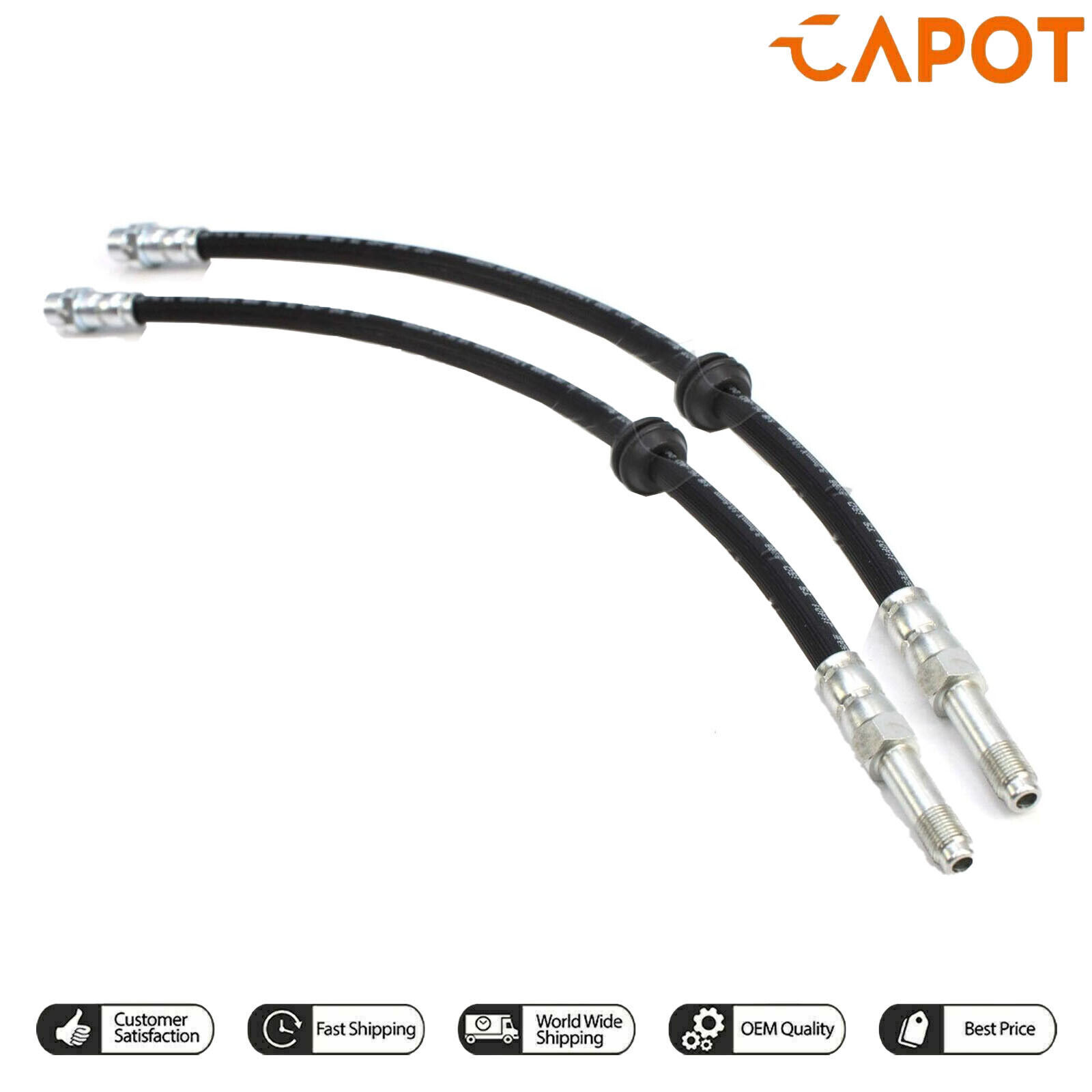 2X Linea tubo del tubo del freno anteriore Per BMW E46 316 320 325 330 E85 Z4