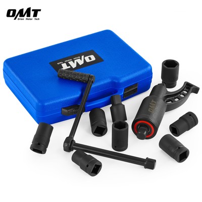 11pc Torque Multiplier Wrench Lug Nut Labor Saving Remover Set 21-38mm Sockets