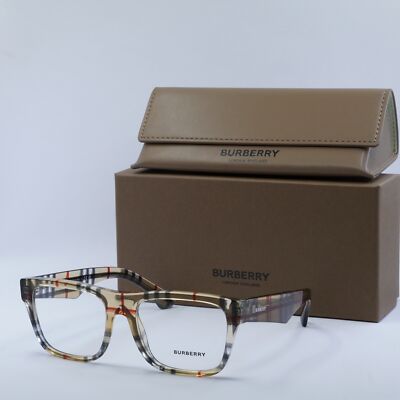 BURBERRY BE2411 4122 Vintage Check 55mm Eyeglasses New Authentic