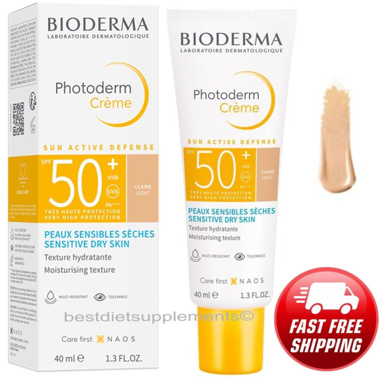 Bioderma Photoderm Max Cream SPF50+ Light Tinted 40ml 1.3 fl oz EXP: 02/2026