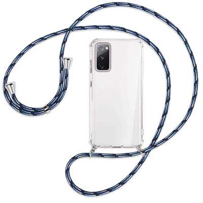 Handykette für Samsung Galaxy S20 FE / Lite Blautöne Hülle mit Band Kordel