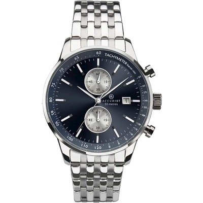 Accurist skymaster men's stainless steel chronograph watch deals