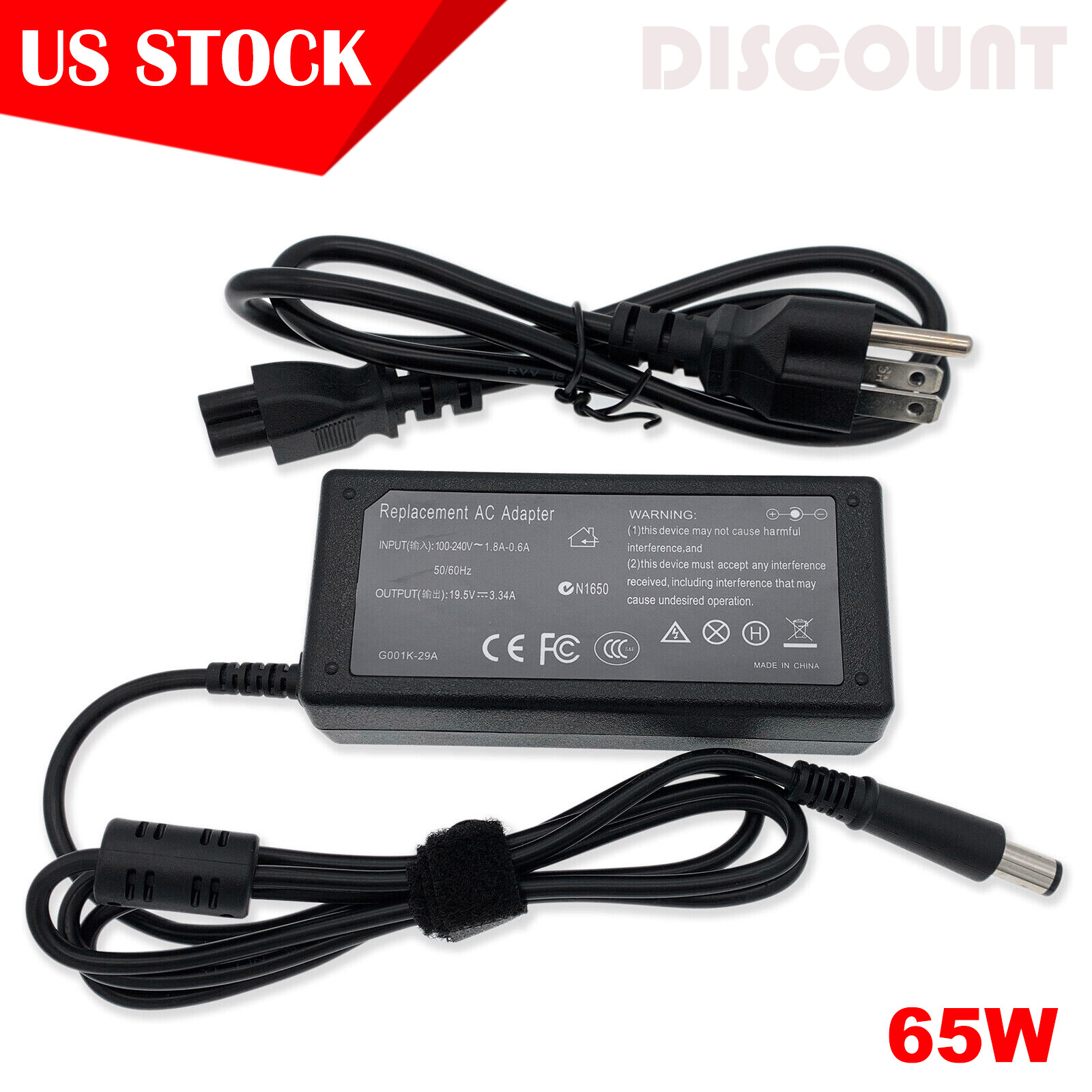 Charger For Dell Latitude 13 7380 7390 7490 Laptop Power Cord