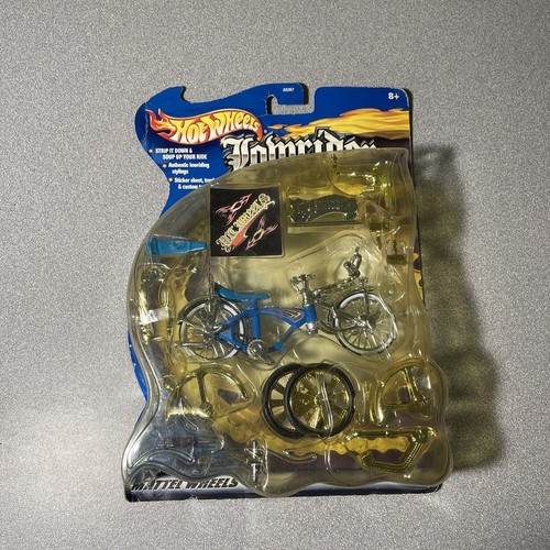 Lowrider Custom Bike Blue Chrome Gold 55267-0910 Mattel New