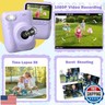 Kids Camera Instant Print, Holiday Birthday Graduation Gifts for Girls and Boys 5-7,Video Digital Kid Photo Camera with 3 Rolls Print Paper, Toddler Toys for 3-12 Years Old (Purple)