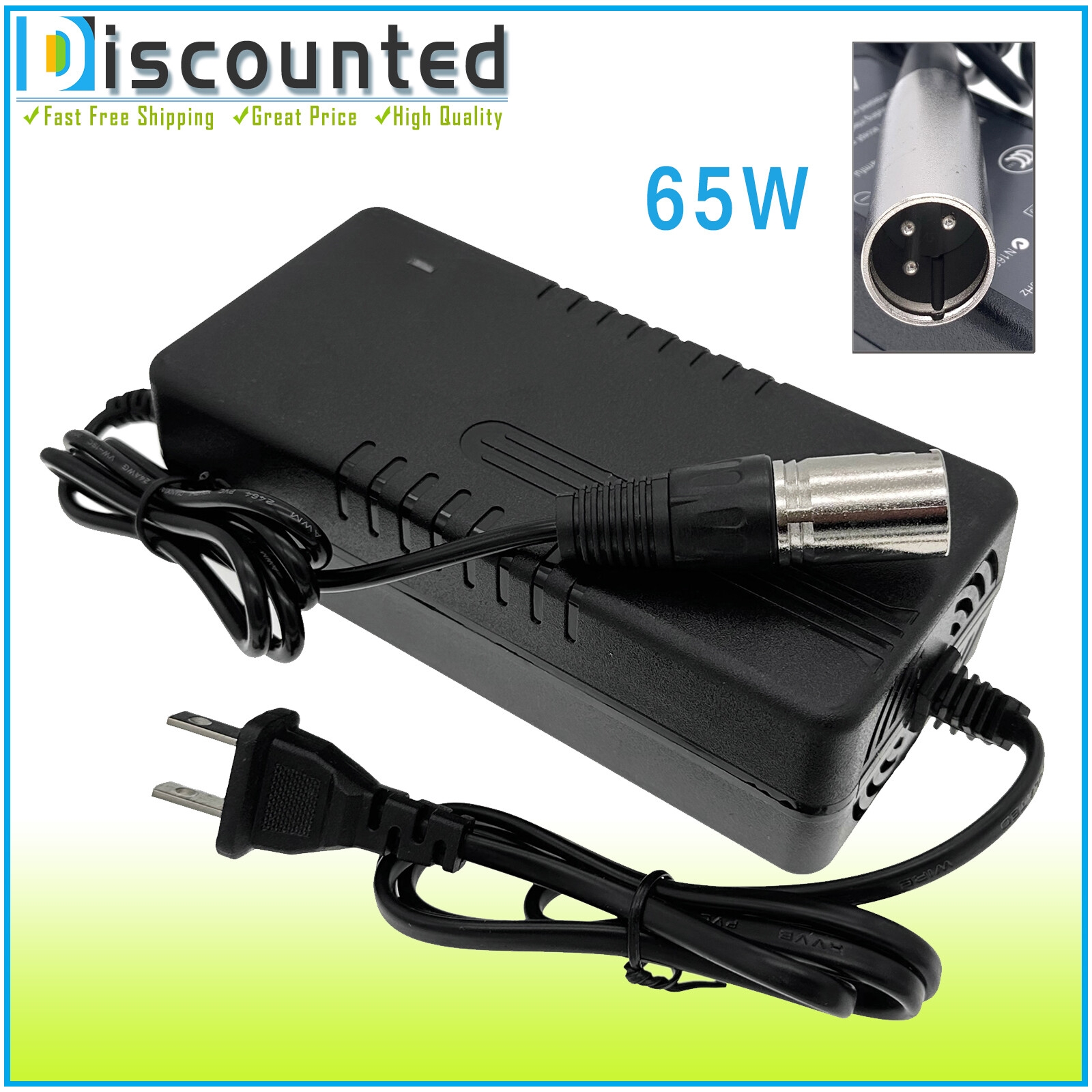 36V Battery Charger For Razor MX500 Dirt Rocket Motorcycle Electric Scooter Bike