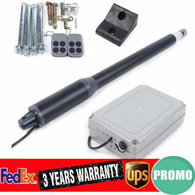 110V Automatic Gate Opener Arm Single Swing Heavy Duty 325lbs Remote Control US