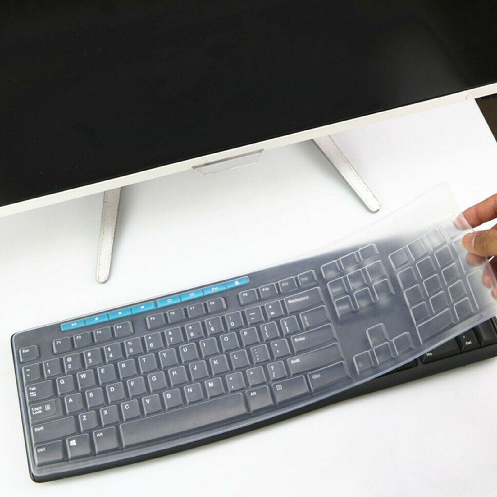Ultra Thin Silicone Keyboard Cover Skin for Logitech MK295 M