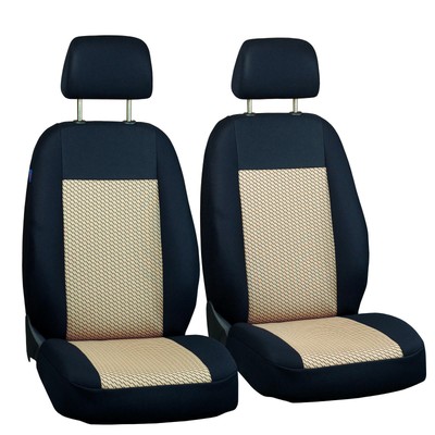Schwarze Karomuster Sitzbezüge für HYUNDAI I10 Vorne Sitzbezüge