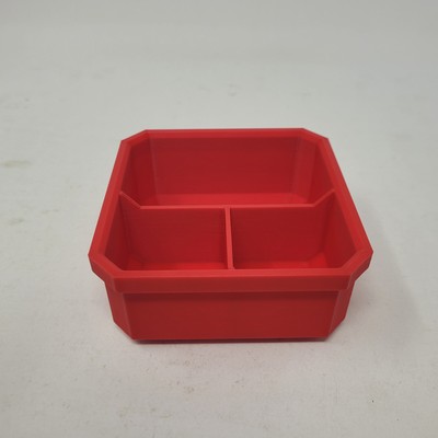 Red Low Profile Storage Tray with Dividers Fits Milwaukee Packout Organizer