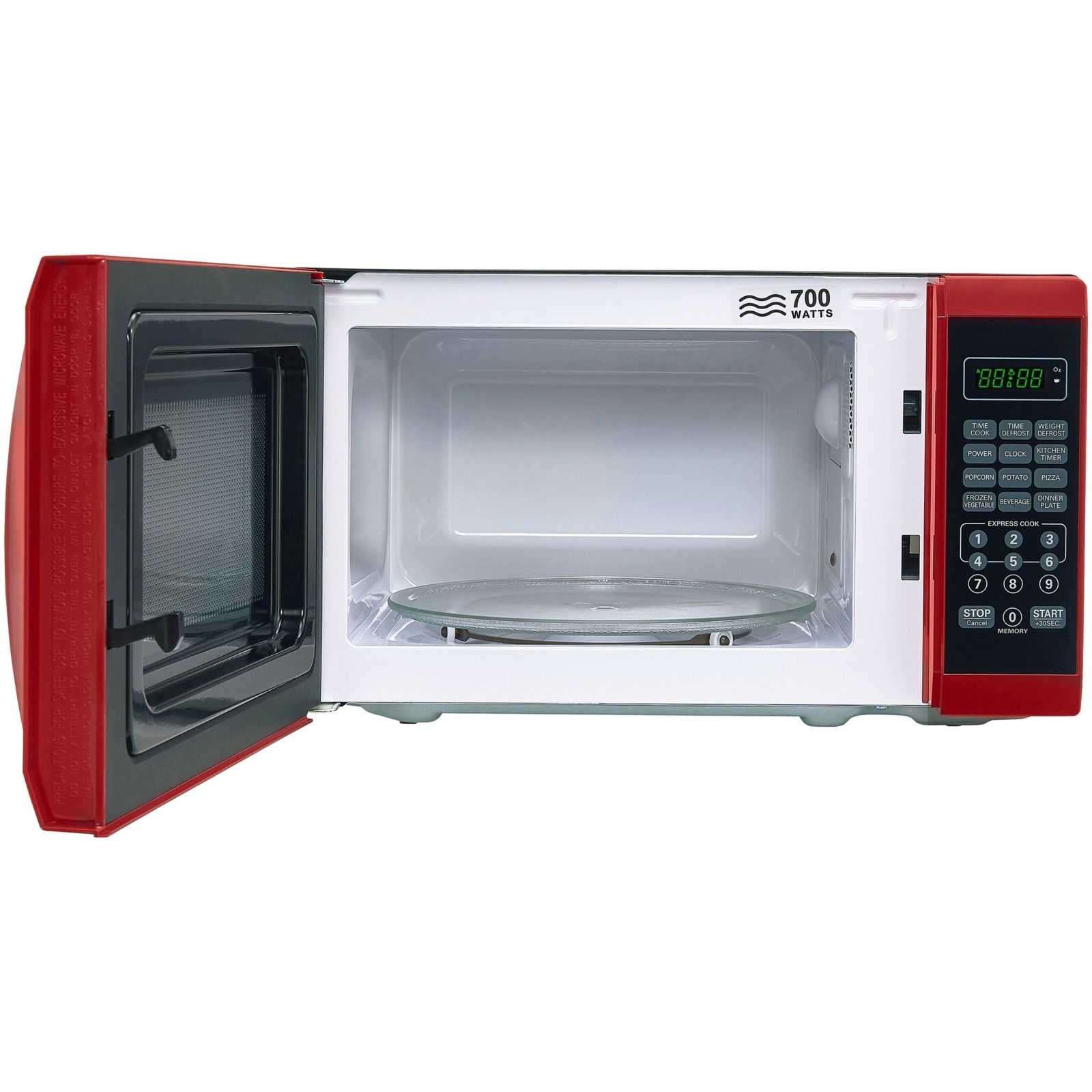 Microwave Oven Countertop With Removable Rotating Glass Turntable,