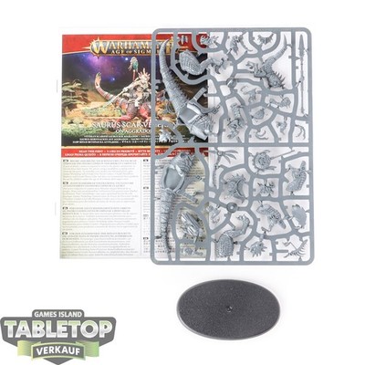 Seraphon - Saurus Scar-Veteran on Aggradon - im Gussrahmen