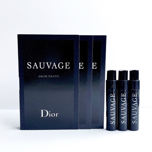 3 x Dior Sauvage Eau de Toilette EDT Spray Sample 1 ml each