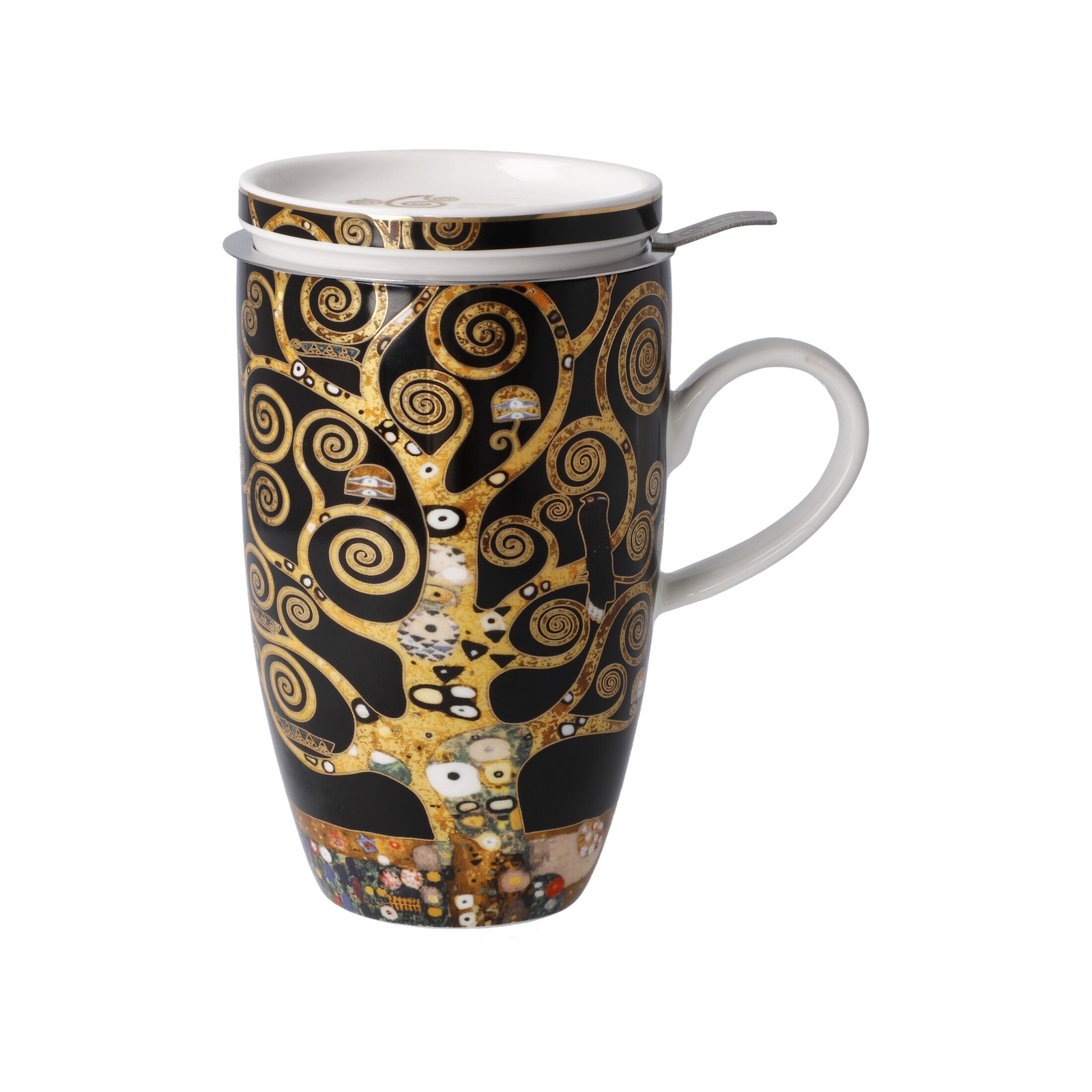 Goebel Teetasse mit Deckel und Sieb Gustav Klimt - Der Lebensbaum 67072031