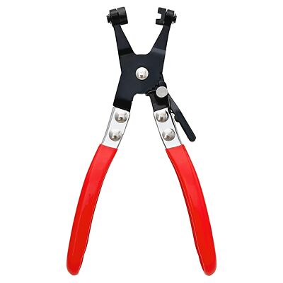 Hose Clamp Plier Repair Tool With Swivel Flat Band For Removal And Installation 