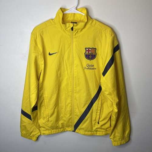 Nike Barcelona Jacket Shirt Yellow Training Top Warm Up