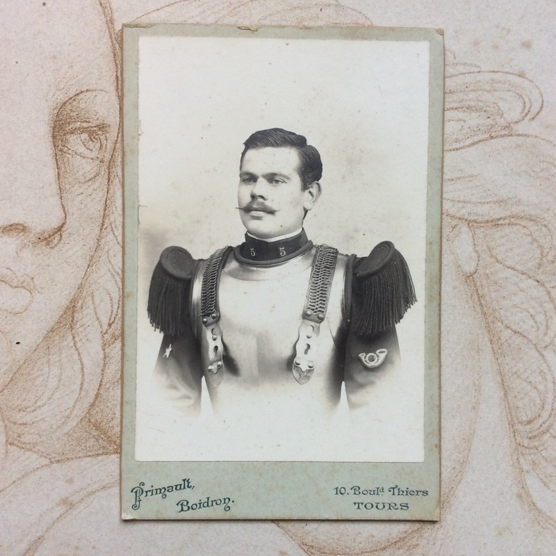 Photo Cuirassier Officier Militaire 5Ã¨Me RÃ©Giment - Primault Boidron Tours