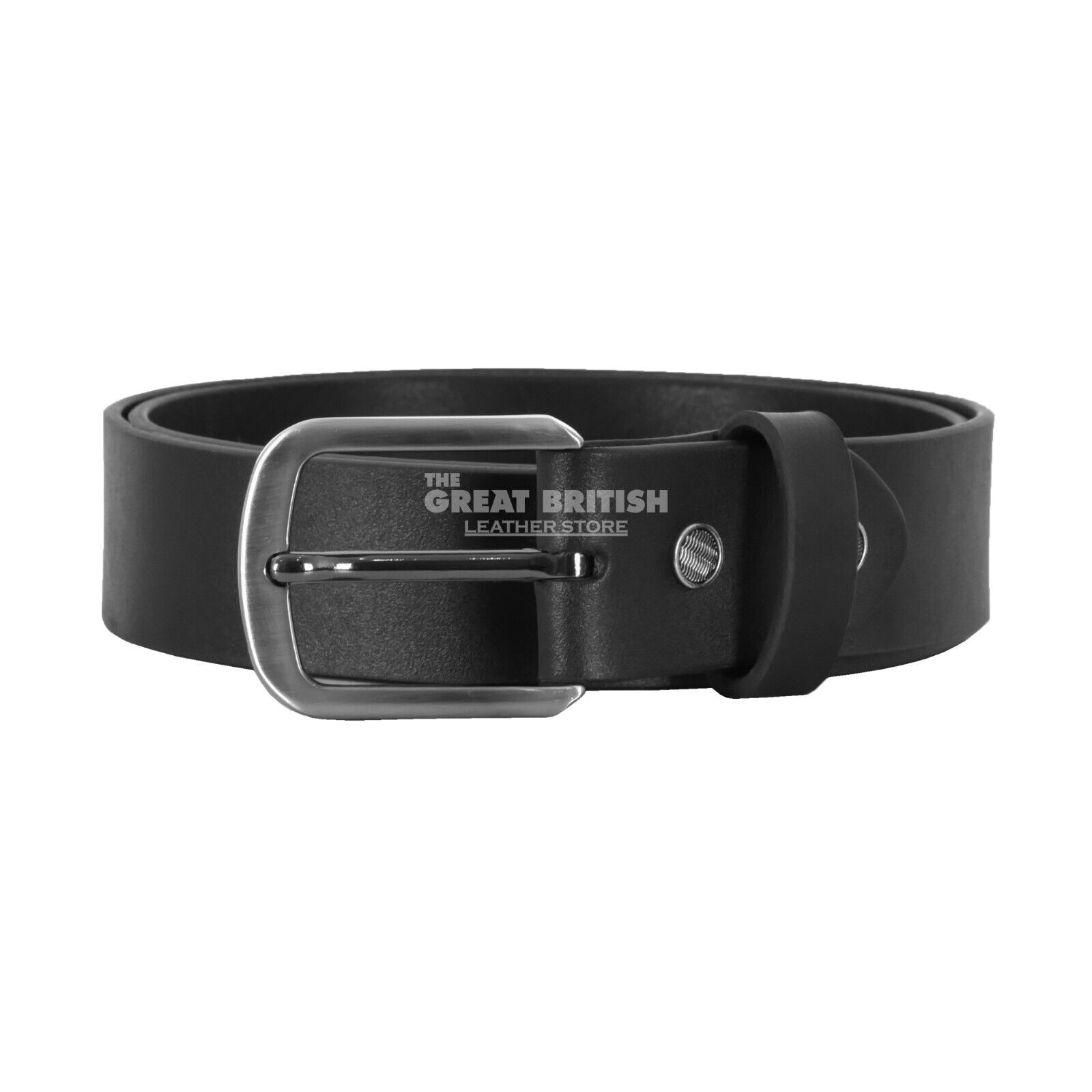 Men's Genuine Real Leather Black Matt Belt 100% Soft Cowhide Men's Genuine Real Leather Black Matt Belt 100% Soft Cowhide