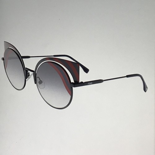 Pre-owned Fendi Hypnoshine Cat Eye Sunglasses Current Season New- Retails $765 In Brown